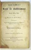 WREDE, ADOLPH VON, Baron. Reise in Hadhramaut, Beled Beny Yssa und Beled el Hadschar. 1873